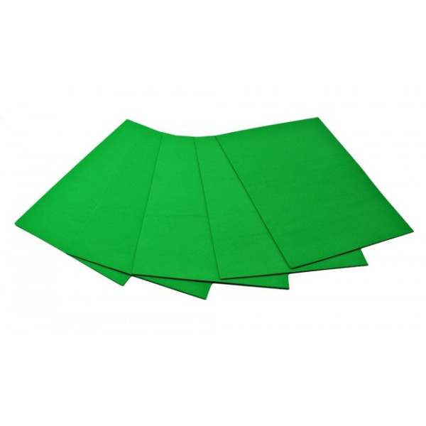 Flexica (foamiran) "Art studio of Happines" /EVA-014/ 2.00 mm green (5 sheets in a pack) (1/200)