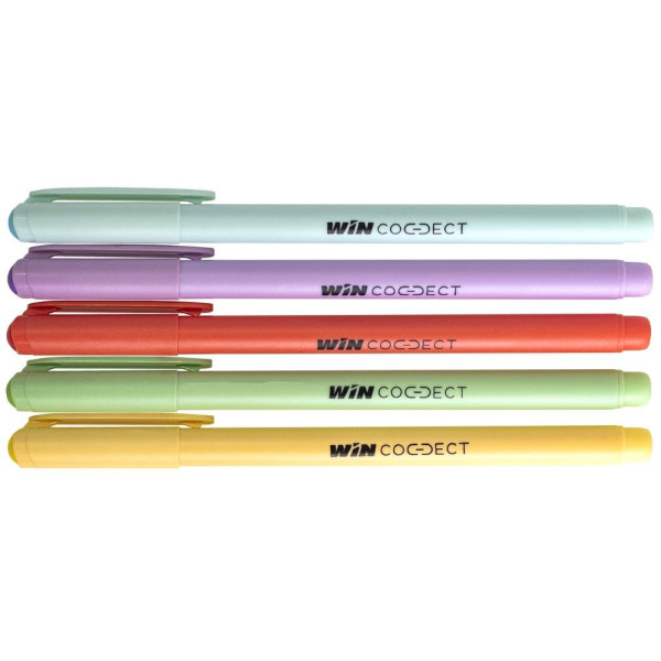 Oil ballpoint pen "WIN" /CONNECT/ blue, rubber grip, 0.7mm (36/1440)