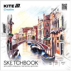Скетчбук 21*21/30л. "Kite" /K-1279/ для карандашных работ Kite Creative