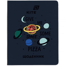 Дневник школьный "Kite" /K26-264-2/ твердая обкл. PU, Pizza (1/18)