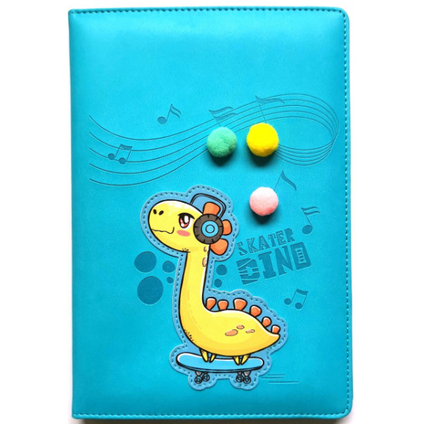 CHILDREN'S sketchbook "Bourgeois" A5/64 leatherette TV cover /diz.9340/ ext. Box 80g, clean, embossed + patch (1/40)