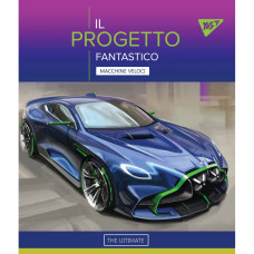 Тетрадь уч. "YES" 24л.# /765227/ "Fantastic cars" иридиум (10/160)