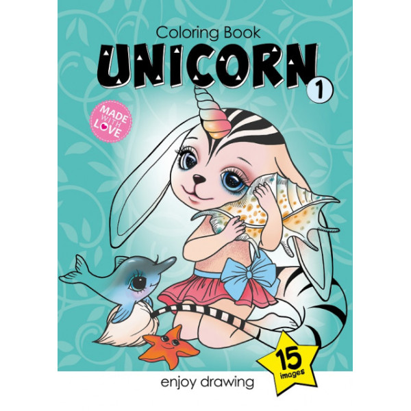 Coloring page A4/16 sheets. "ASH" 210x297 mm, Bracket, 80g/m2 dis. 22144 Unicorn (20)