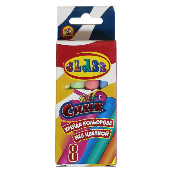 Colored chalk 8 pcs. round "CLASS" /7609/ 10*82mm (24/288)