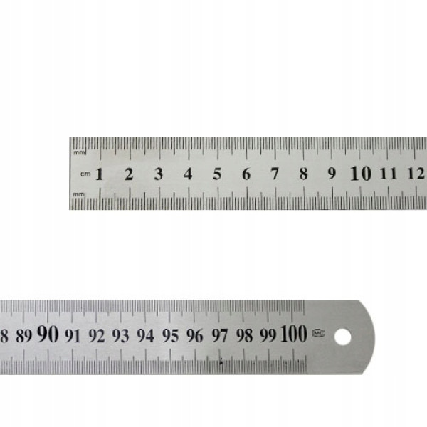 Ruler 100 cm metal "JO" /1018-100/ 0.7S (1/12/120)