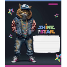 Тетрадь уч. "Школярик" 18л.== /3276L/ "Dance star" выб.УФ--лак (мальчик) (25/250)