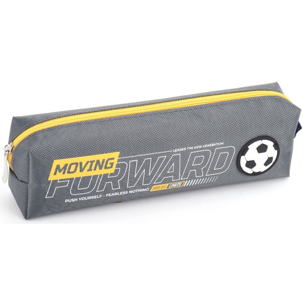 Pencil case "Bourgeois" /KJ3908/ Gray 21*4.5*6cm