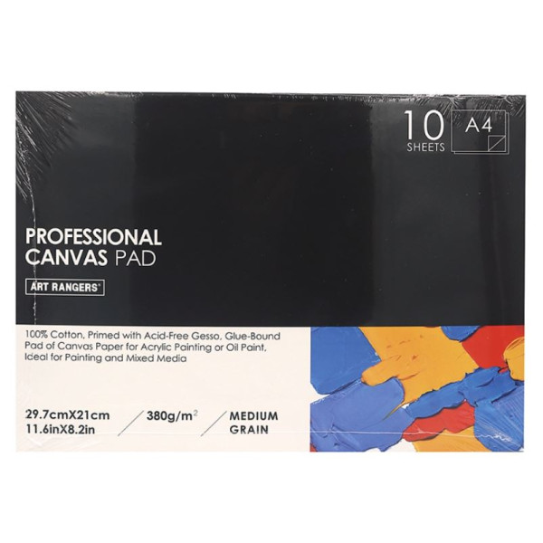 Album for acrylic and oil paints A4/10 "Art rangers" /CAA438010/ CANVAS PAD 380g/m2 (1/48)