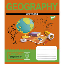 Тетрадь уч. "YES" 48л.# /765702/ ГЕОГРАФИЯ (Cool school subjects) выб.гибрид.лак (5/200)