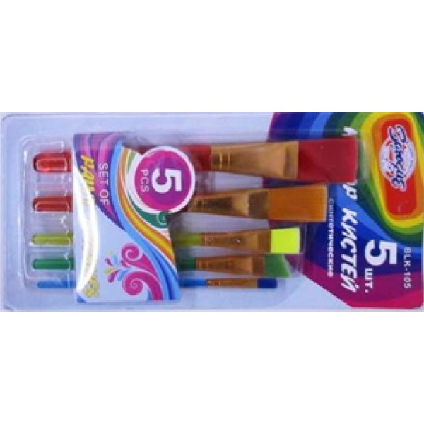 Set of synthetic brushes /10493/ 5 pcs (1/6)