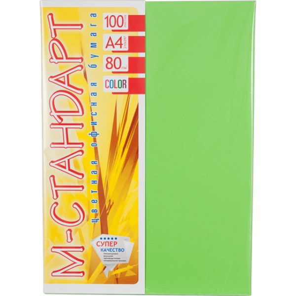 Color paper "M-Standard" A4 int. (80g) Green /230-MA42/ (100 sheets)