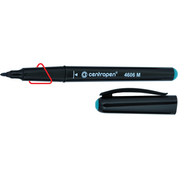 Marker "Centropen 2606/4606" CD-PEN black. 1mm (10)