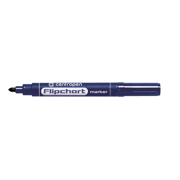 Marker "Centropen" 8550 Flipchart round blue.  (10)