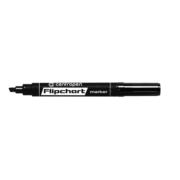 Marker "Centropen" 8560 Flipchart beveled. black  (10)