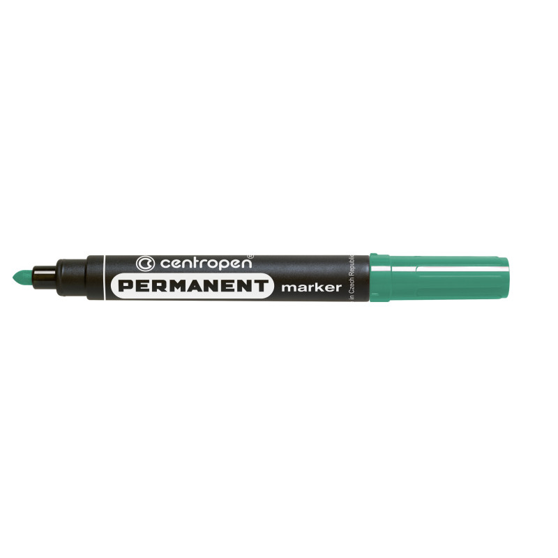 Маркер перманент 2.5мм зелен круг. 8566/01-10 centropen (8595013616932)