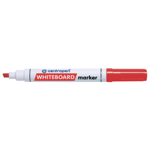Dry-erase marker "Centropen" /8569/02/ for blackboard, slanted, red (10)