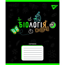 Тетрадь уч. "YES" 48л.# /767445/ "ПРЕДМЕТКА - БИОЛОГИЯ (Black) выб.гибрид.лак (5/200)