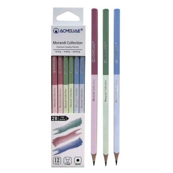 Pencil "Acmeliae" /43984/ 2B "Morandi collection" square, 2.4 mm (12/144)