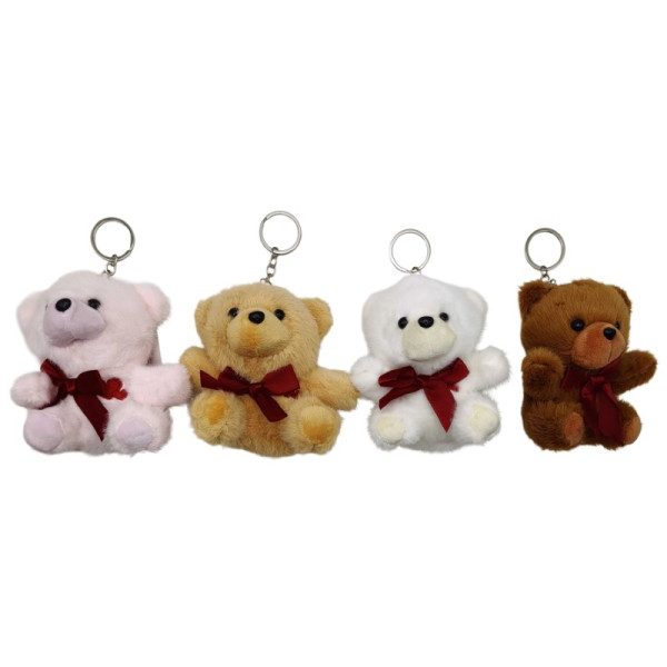 Soft keychain /7823/ "Bow bear, heart" 13 cm (12)