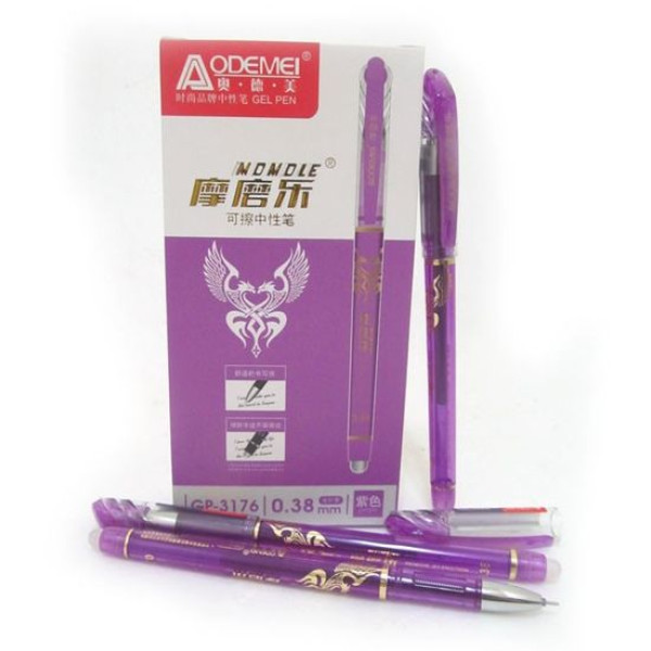 Pen "Write-erase" "AODEMEI" /GP-3176-VIO/ holch. violet, 0.38 mm. (12/144)