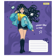 Тетрадь уч. "1В" 12л.== /767215/ "Anime girl" (25/500)