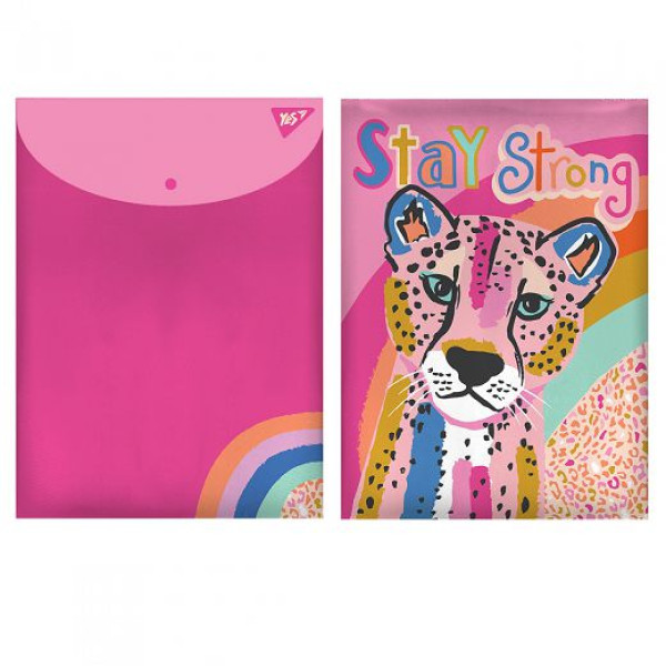 Button-envelope folder A4 "Yes" /491881/ "Pink Panther" vertical (1/12/60/120)