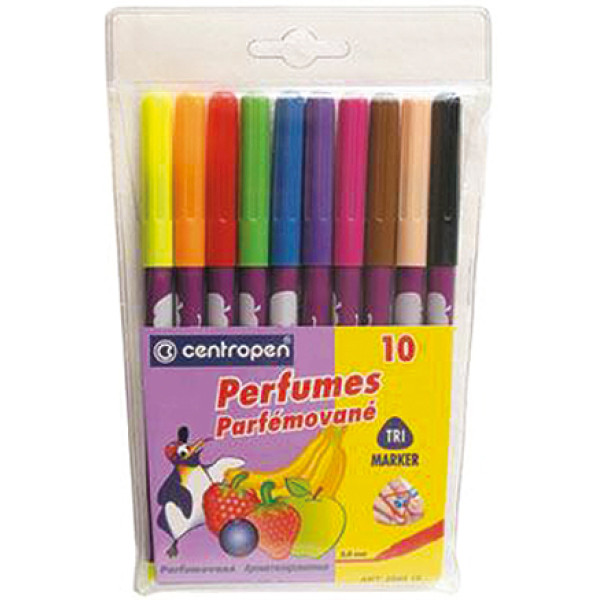 Felt-tip pens "Centropen" 10 pcs. /Cen-2589/10/ "Perfumes" fruit fragrance (10)