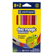 Фломастери "Centropen" 10 кол. /Cen-2599/10/ "Duomagic" (10)