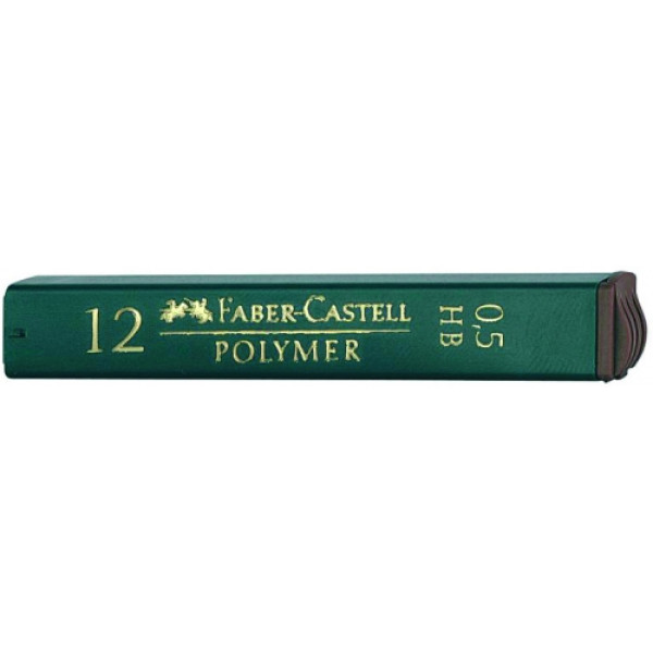 Lead for mechanical pencil "Faber-Castell" /OF/9125/521511/ 0.5MM H, 12 pcs in a pencil case (12/576)