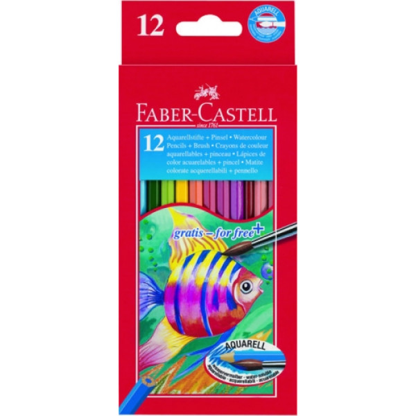 Colored watercolor pencils "Faber-Castell" 12 col. /114413/ cardboard (1/3)