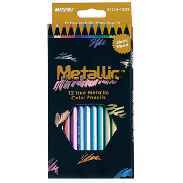 Colored pencils "Marco Metallic" /5101В-12СВ/ METALLIC (12/240)