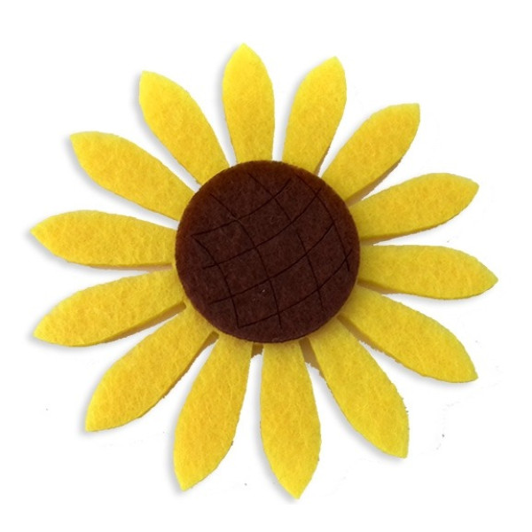 Blank "Diamond handles" /120554/ "Sunflower" 8 cm, 30 pcs in a pack.