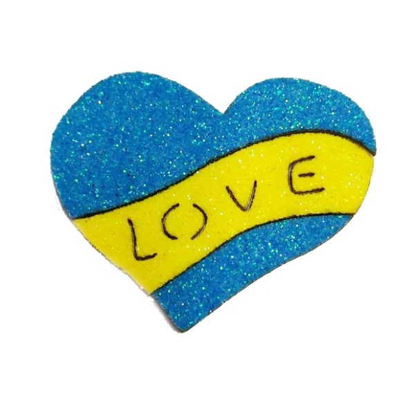 Blank "Diamond handles" /123071/ "Heart of Love" 5.5 cm, 20 pcs in a pack.