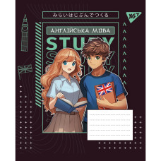 Тетрадь уч. "YES" 48л.== /767474/ "ПРЕДМЕТКА - АНГЛИЙСКИЙ ЯЗЫК (Anime) выб.гибрид.лак (5/200)