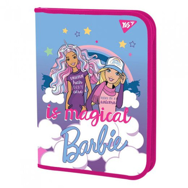 B5 "Yes" Zippered Notebook Folder /491550/ "Barbie" (1/12/48)