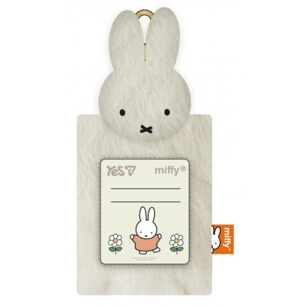 "YES" badge /708761/ without ribbon vertical, fur Miffy Toy 9*12cm (1/250)