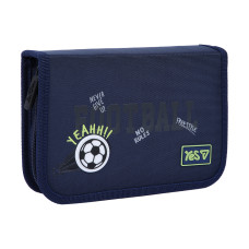 Пенал жесткий "YES" /533869/ 1 отдел. с клапаном HP-03 Football 13*21*3см (1/48)