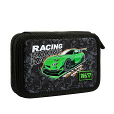 Пенал жесткий "YES" /533715/ 2 отдел. HP-01 Racing Life 13*21*4см (1/48)