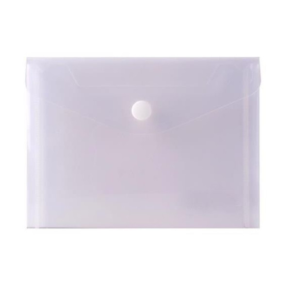 Button-envelope folder A6 "ECONOMIX" /E31355/ 180 microns. transparent, gloss (10/200)
