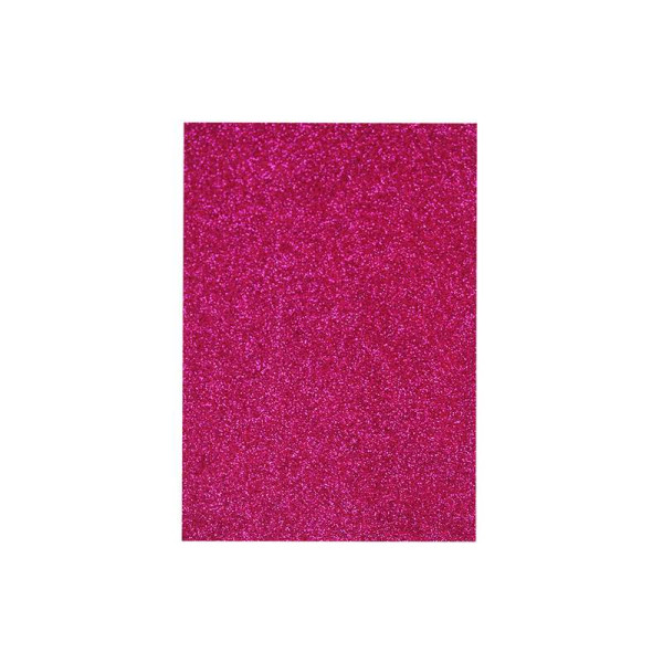 Flexica (foamiran) with glitter "WB" /7942/ 20*30cm, RASPBERRY, 2mm (10 sheets/pack) (1/100)