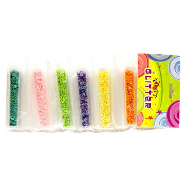 Glitter for creativity /1992/ "Stars of different colors" tape. 6 pcs/pack (1/576)