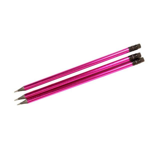 Pencil h/g "WB" /1320/ black plastic+foil+rubber, crimson (48)