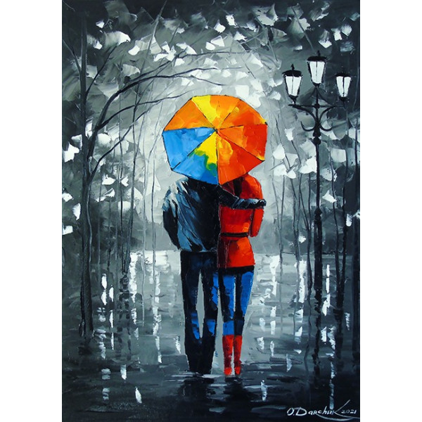 Diamond mosaic "Go to art" /177160/ "Bright walk" 20*30cm