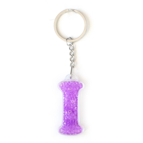 Keychain "YES Weekend" /554269/ letter "I" Violet (1/50/200)