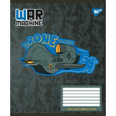 Тетрадь уч. "YES" 12л.# /766278/ "War machine" (25/500)