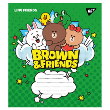 Тетрадь уч. "YES" 18л.# /766329/ "Line friends" (25/400)