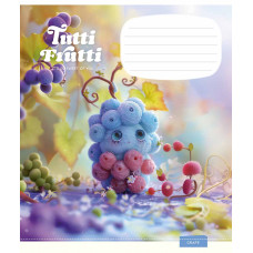Тетрадь уч. "Школярик" 12л.// /3447C/ "Tutti Frutti" ВД-лак (девочка) (30/300)