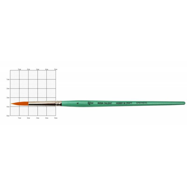 Round synthetic brush for decoration "ROSA TALENT" HOBBY & CRAFT, 6, k.r. (1/12)