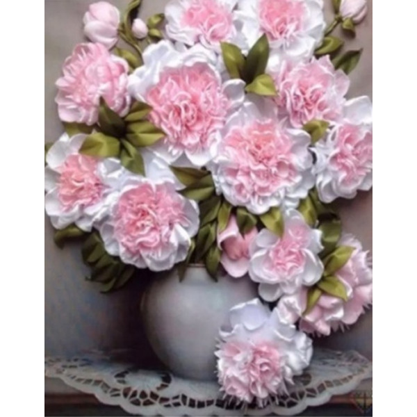 Diamond mosaic "Go to art" /178301/ "Tender peonies" 40*50cm
