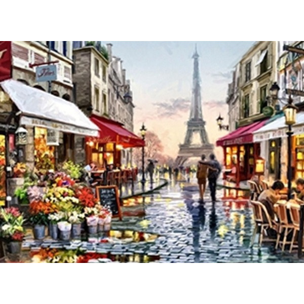 Diamond mosaic "Go to art" /178699/ "Paris street" 40*50 cm